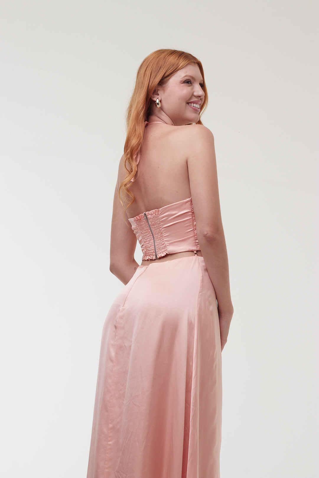 Vestido Encanto Rosé em Seda