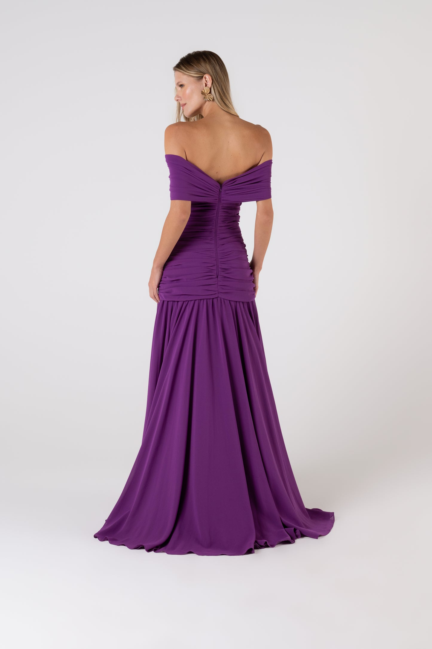 Vestido Bertha em Roxo - Candy Brown