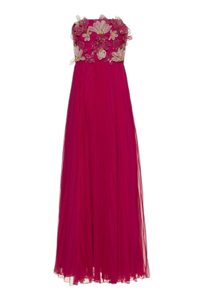 Vestido Longo Silky Grace Aura Pink - PatBo