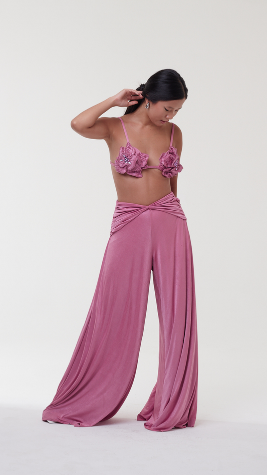 Conjunto Rosa Flor - PatBo