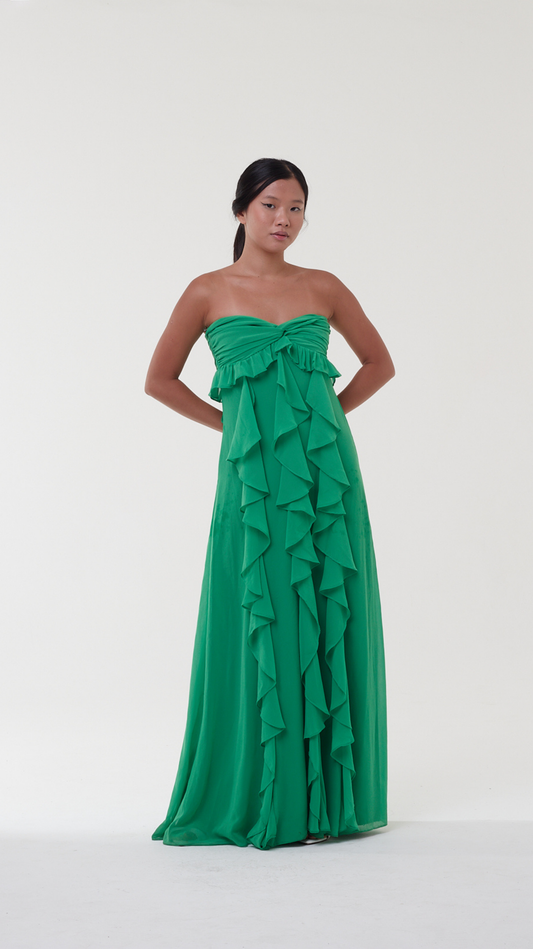 Vestido Longo Dream Verde - AVE RARA