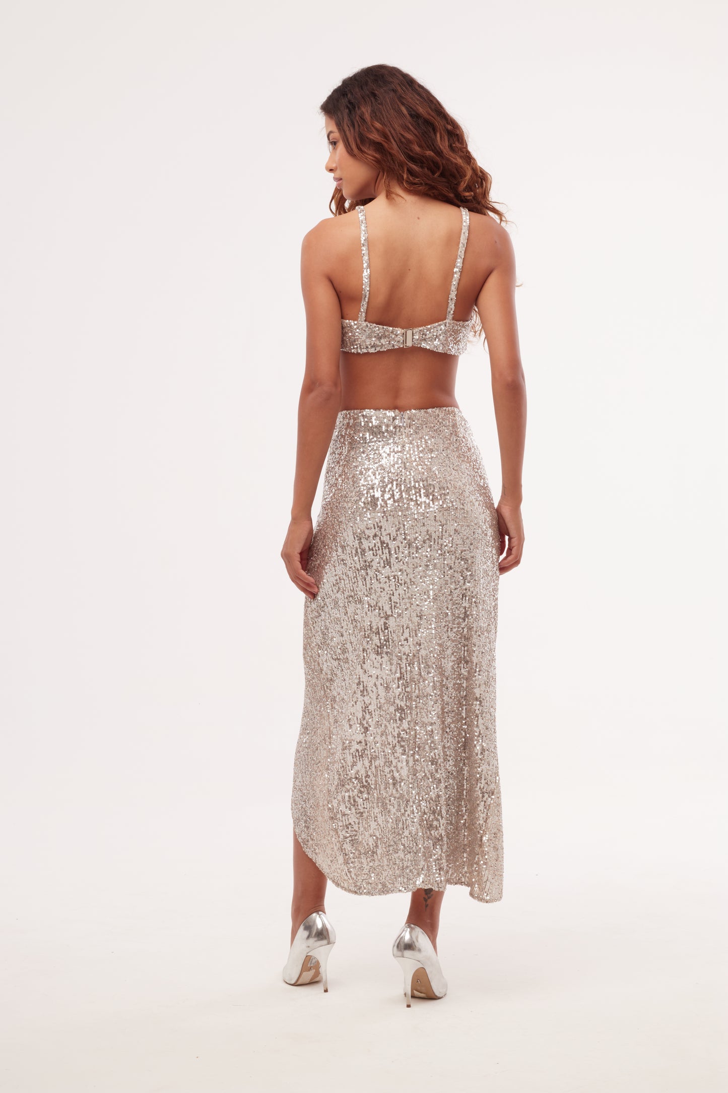 Conjunto Saia e Top Paetê - PatBo