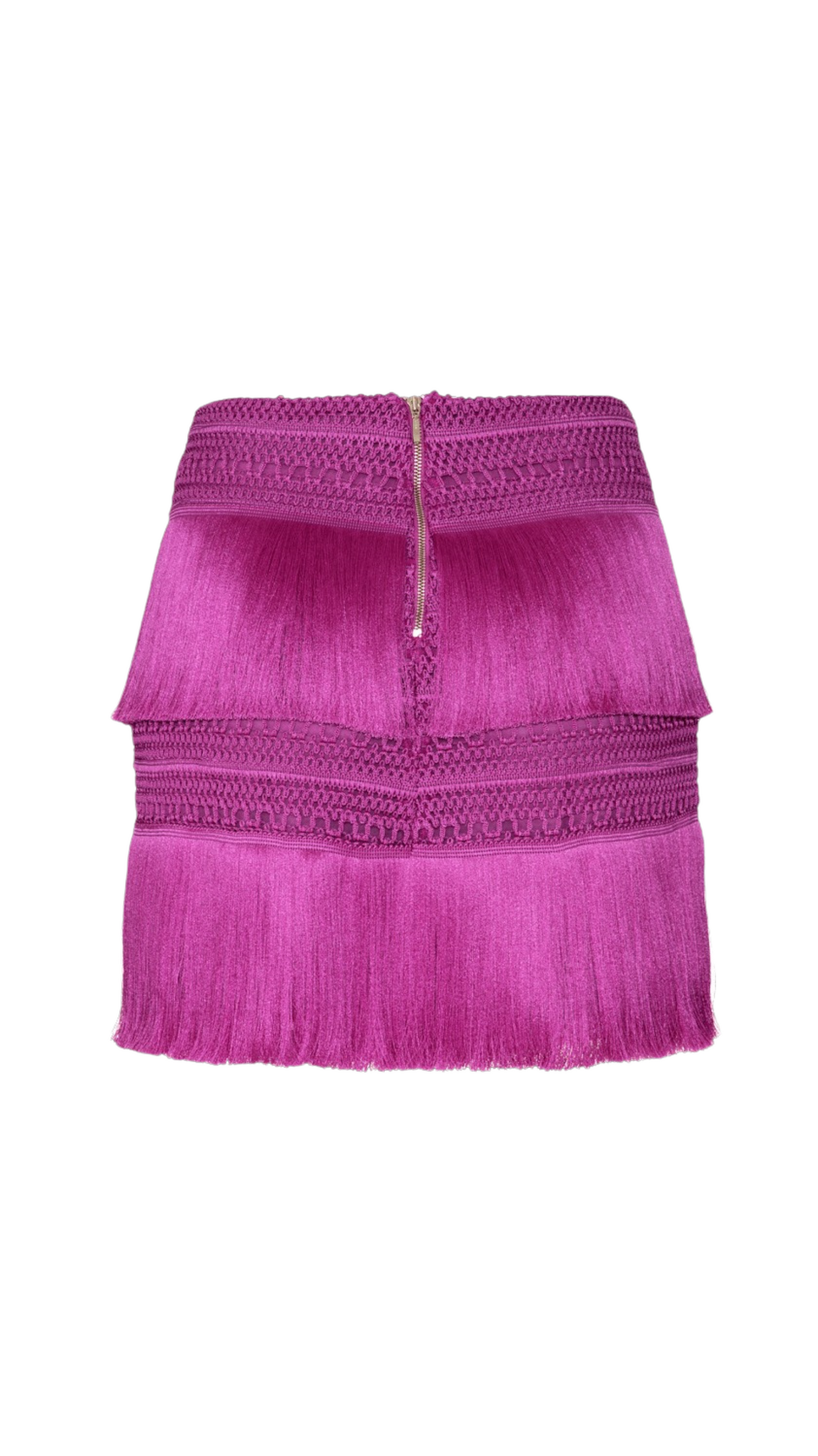 Saia Curta Color Fringe Roxo - PatBo