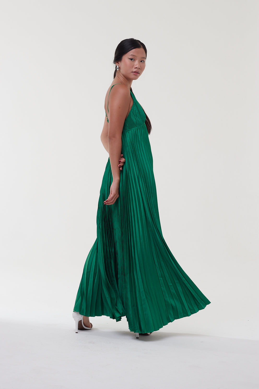 Vestido Drapeado Verde - Farm