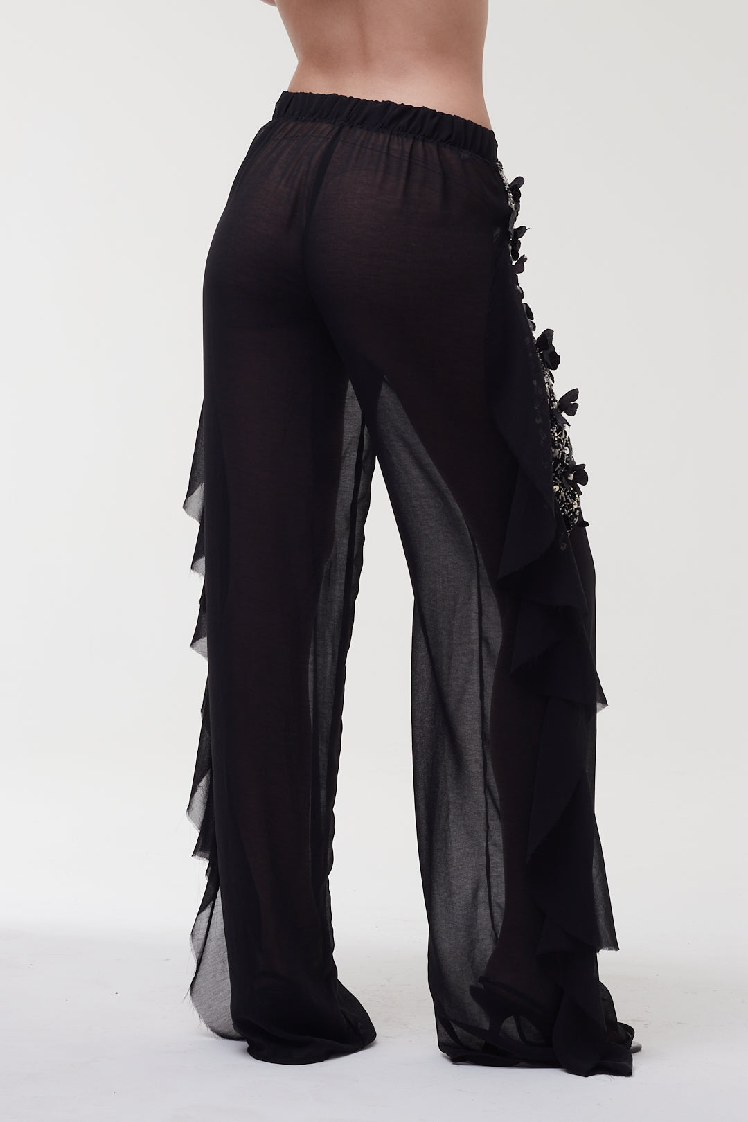 Calça Tule Com Pedrarias - Hisha
