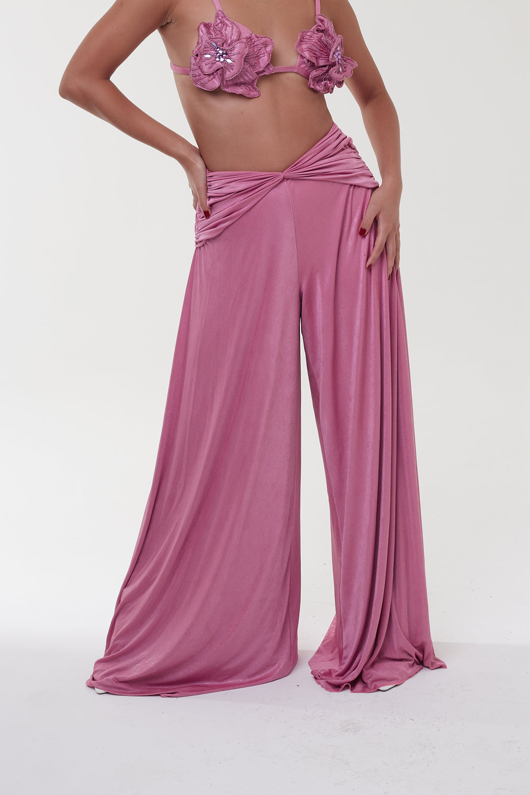 Conjunto Rosa Flor - PatBo