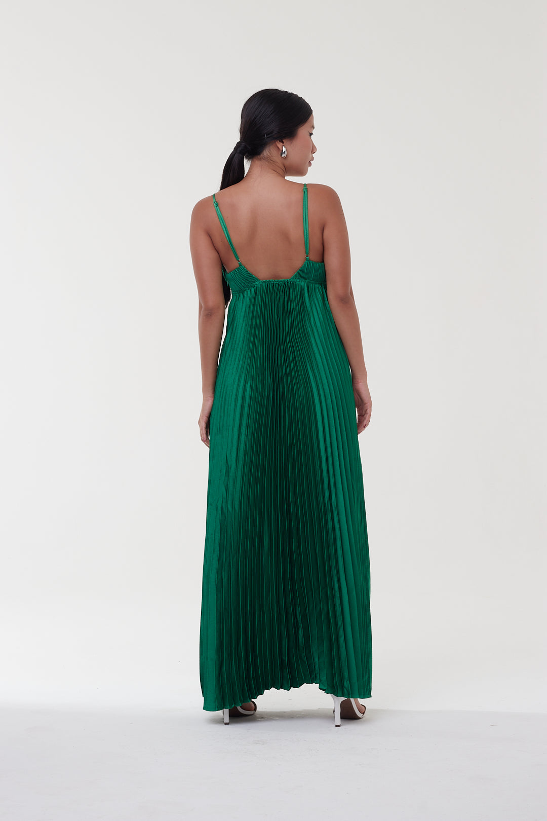 Vestido Drapeado Verde - Farm