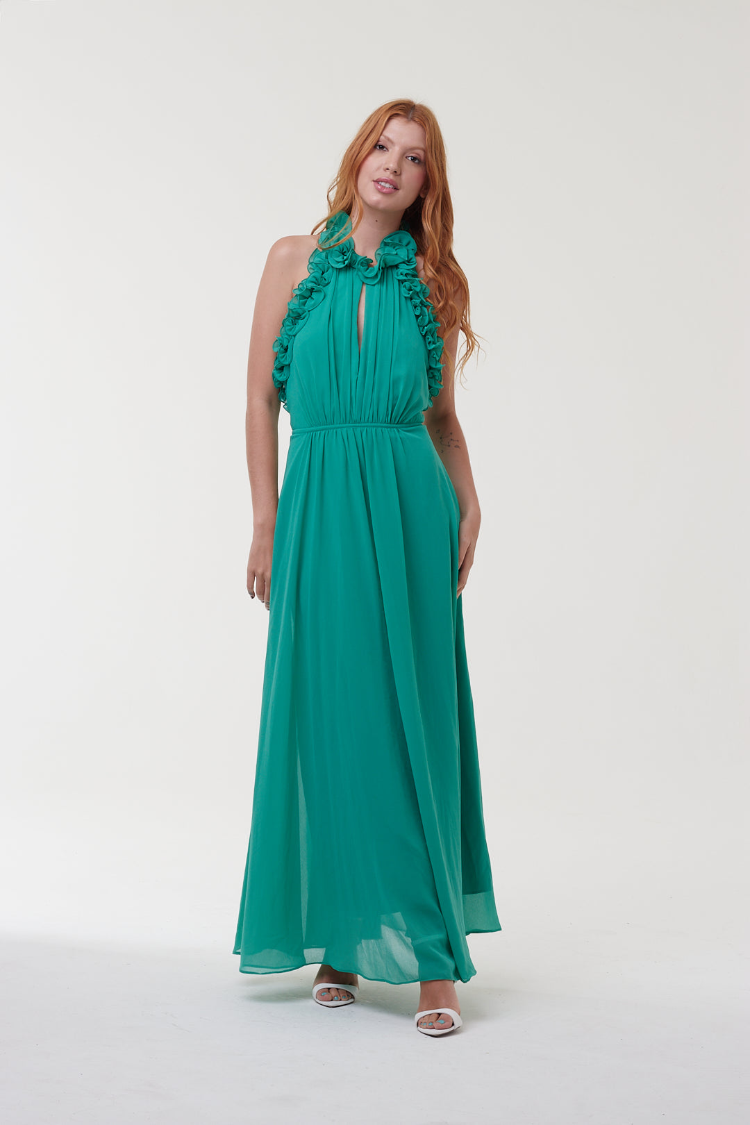 Vestido Flores Verde Água - Agilità