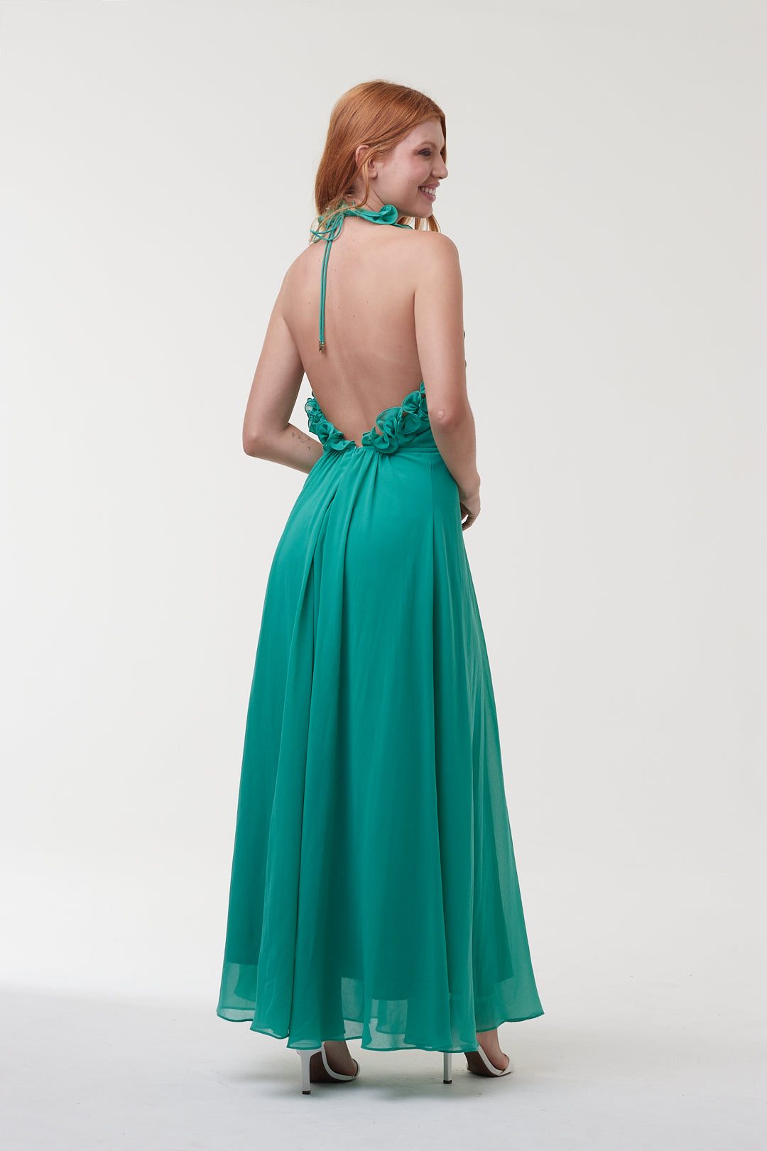 Vestido Flores Verde Água - Agilità