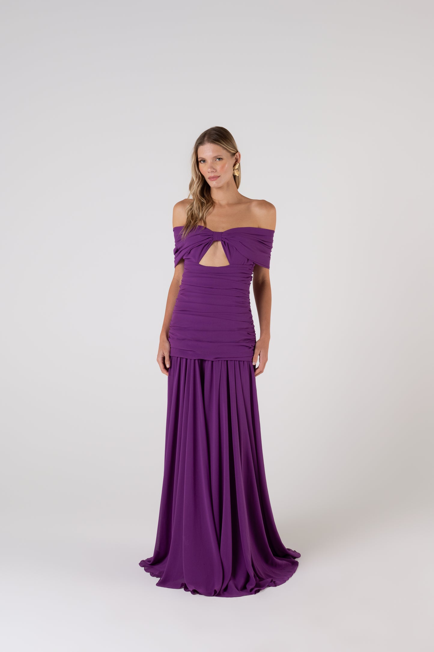Vestido Bertha em Roxo - Candy Brown