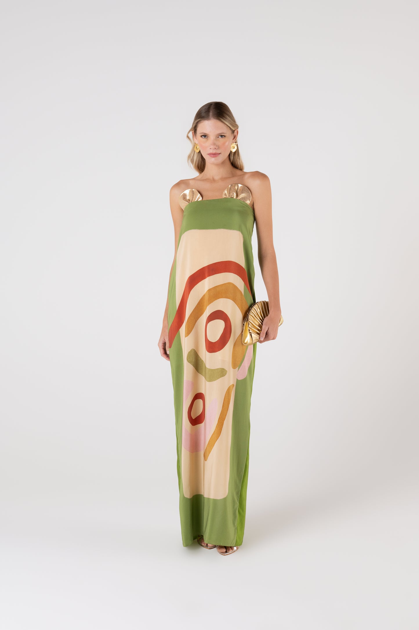 Vestido Dalva Frou Frou Lamê - Laura Cangussu