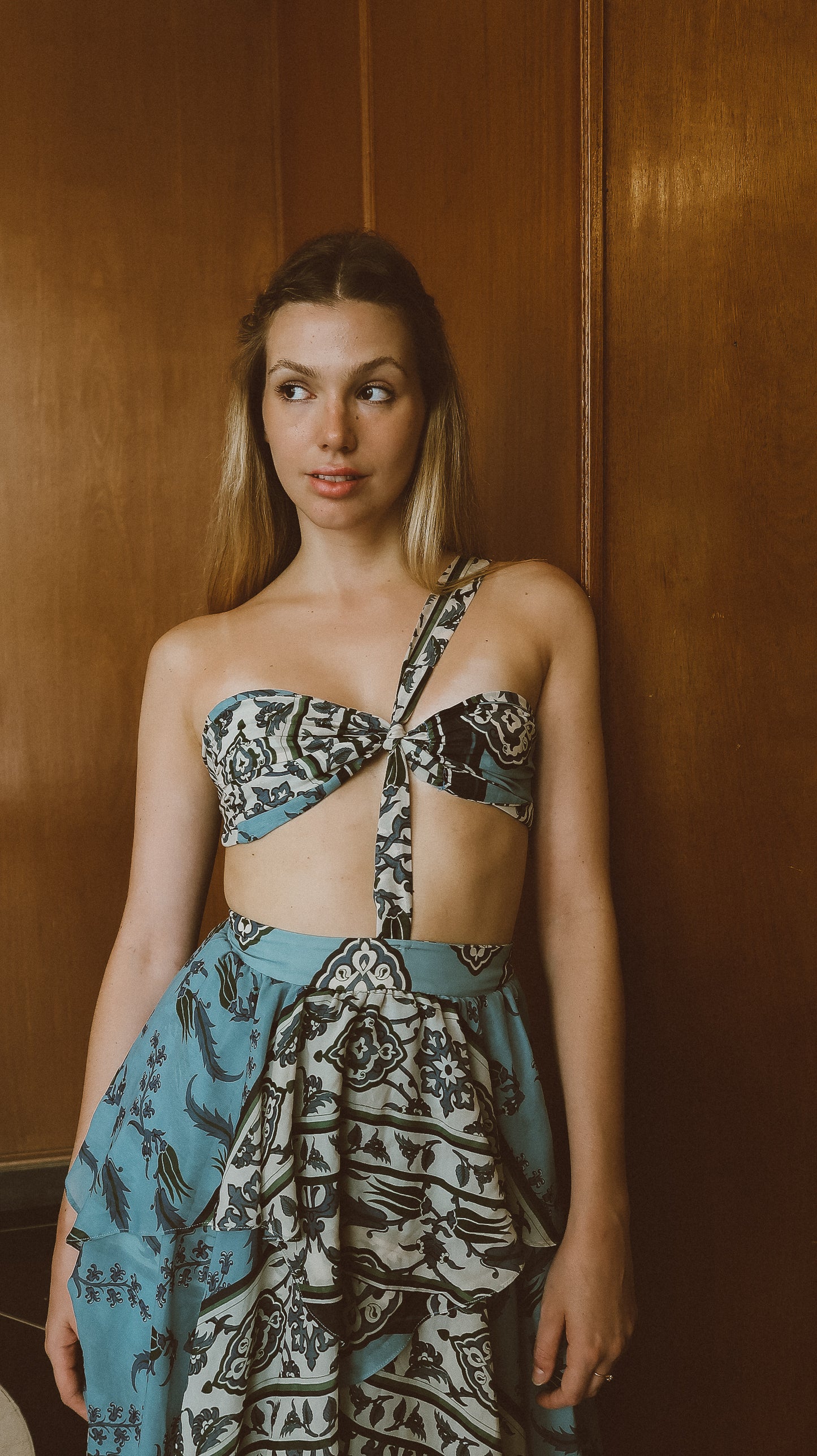 Conjunto Praia Azul com Estampa Em Print - PatBo