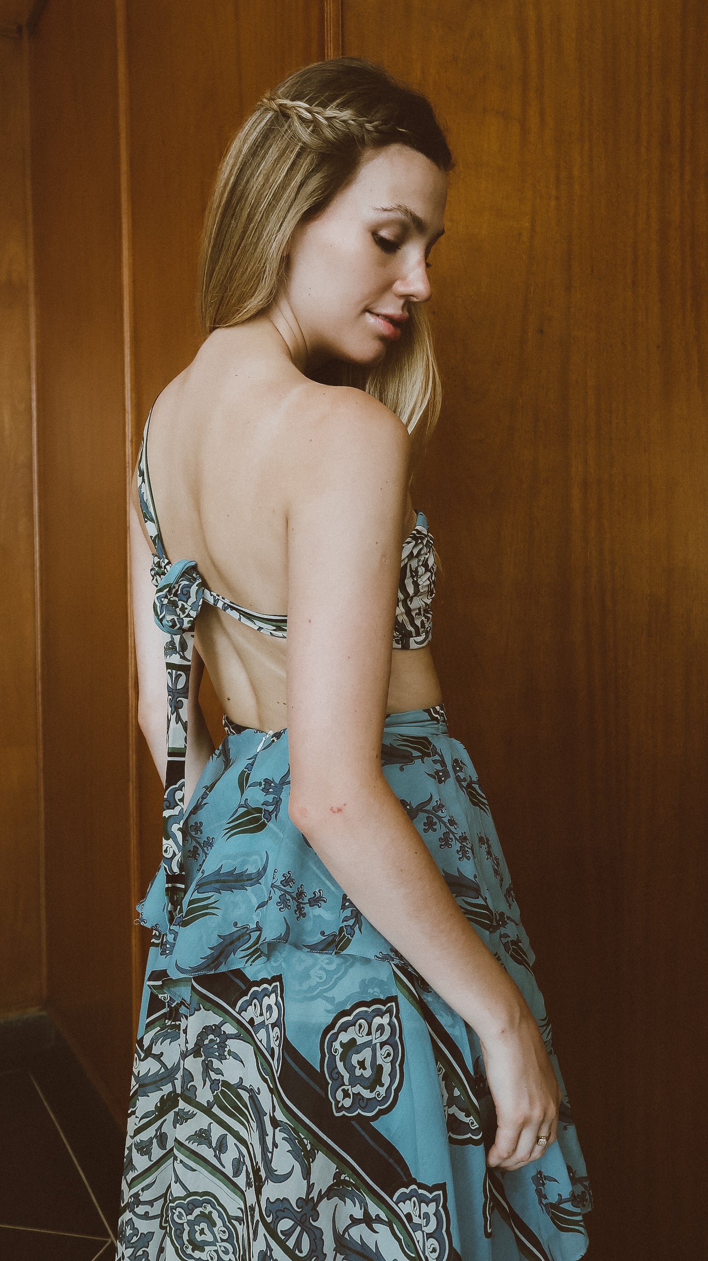 Conjunto Praia Azul com Estampa Em Print - PatBo